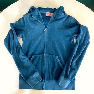 Juicy Couture towel terry zip up in size S